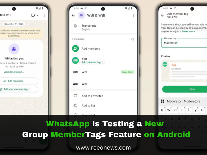 WhatsApp, group member tags