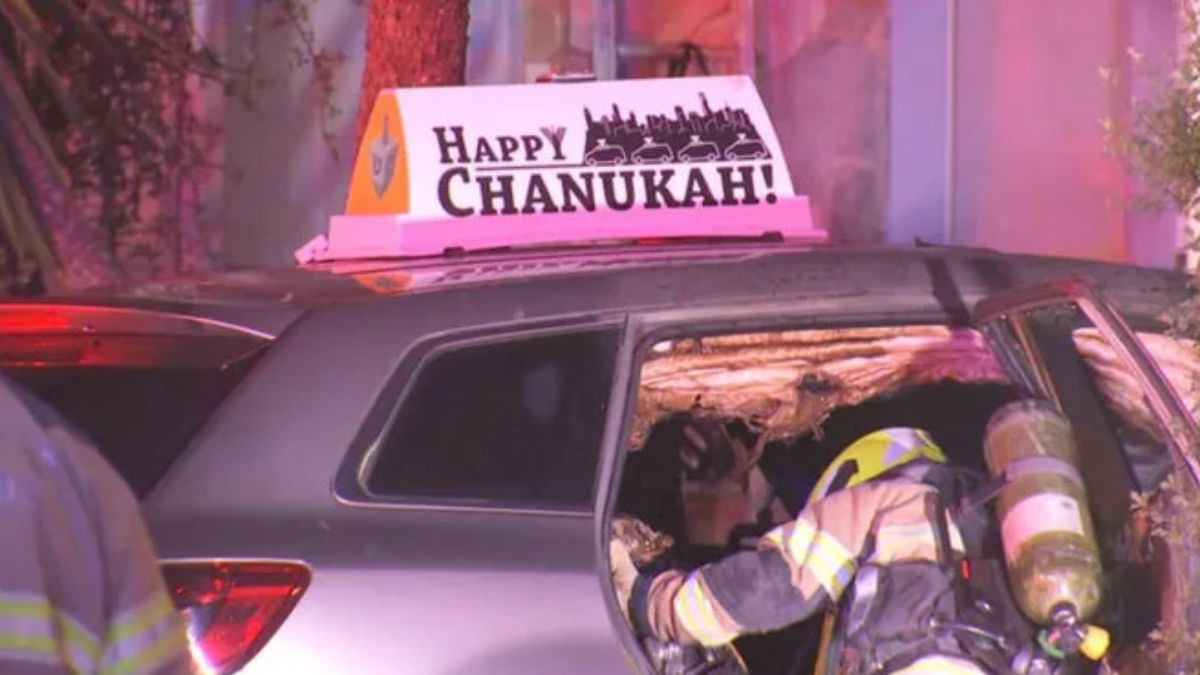 Car with Hanukkah