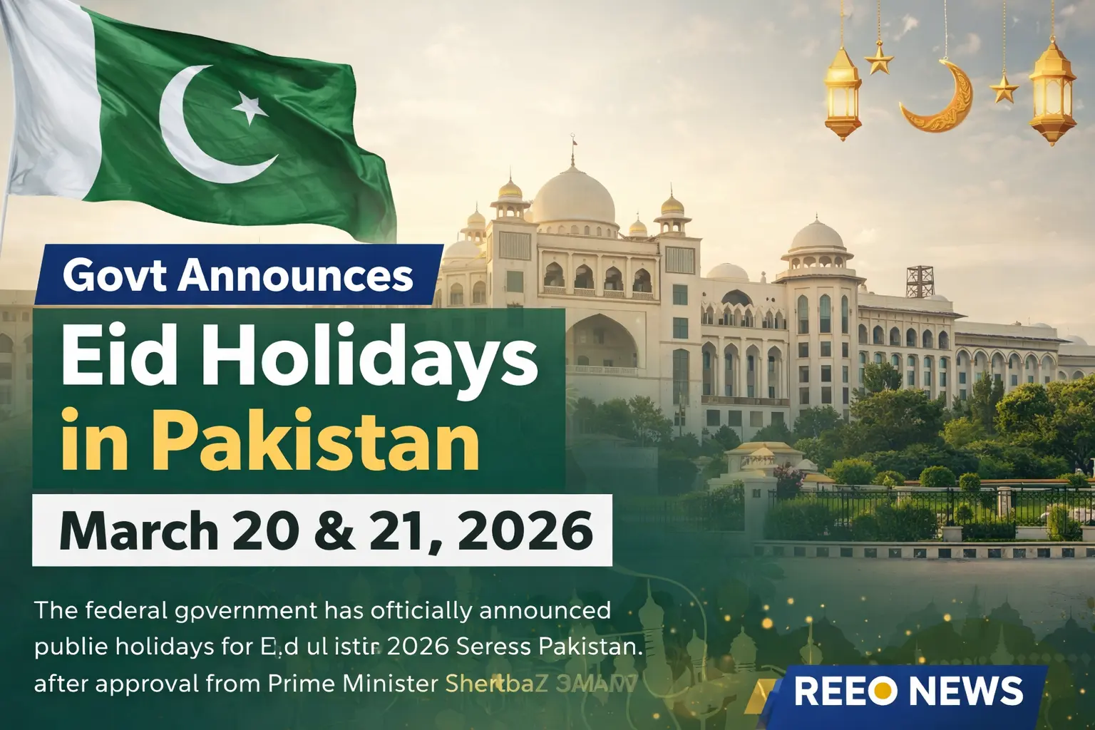 Eid ul Fitr 2026 Holidays Pakistan